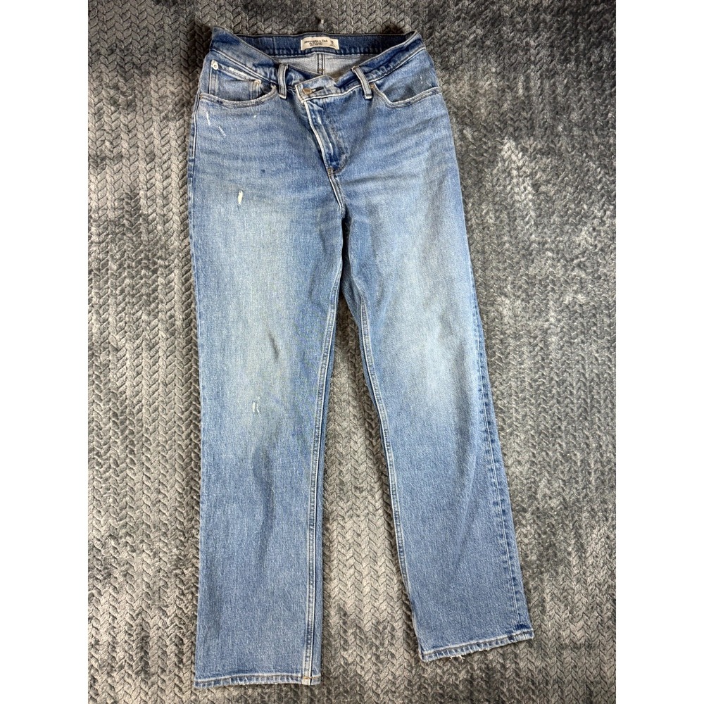 Abercrombie & Fitch The 90s Straight Jeans Womens 28/6S Blue Denim High Rise